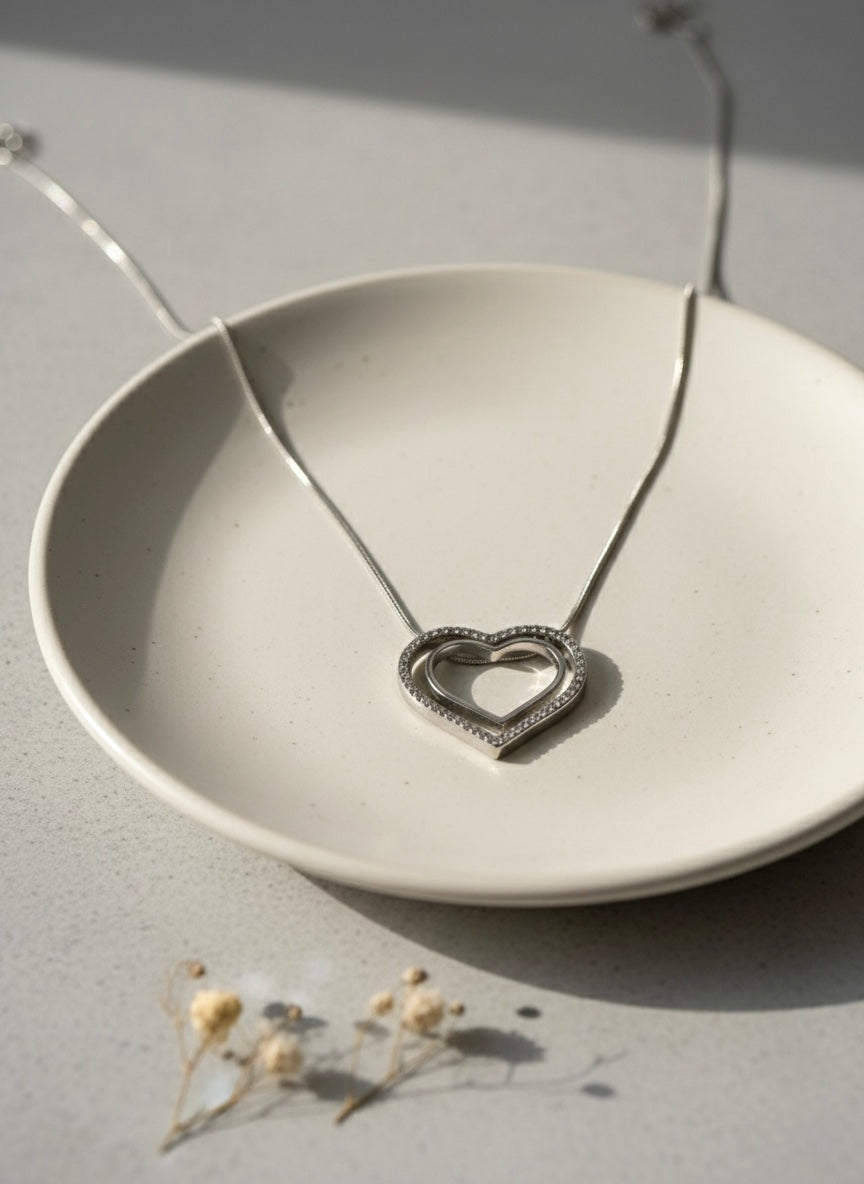 Silia necklace - stainless steel