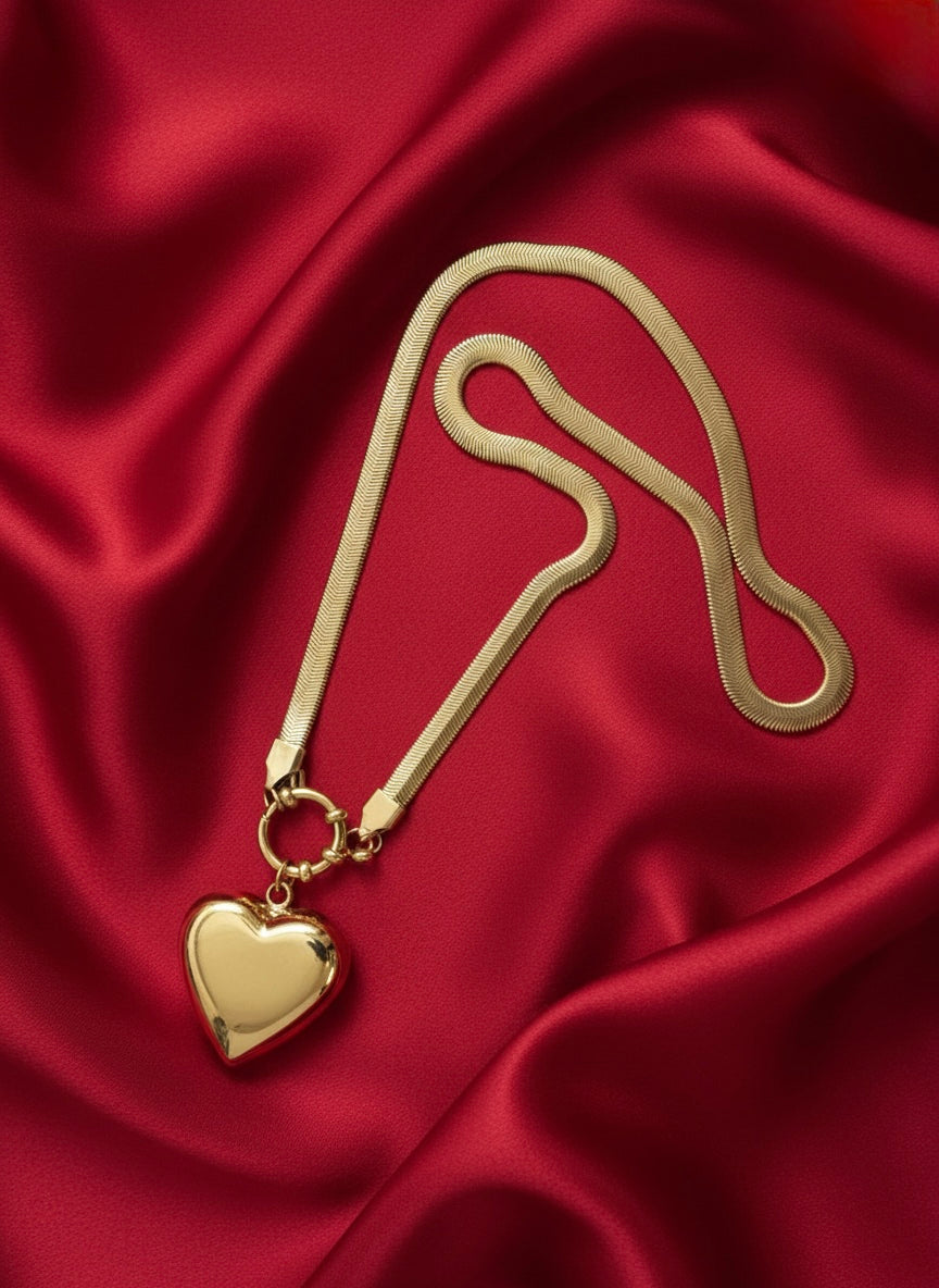 Love necklace - stainless steel